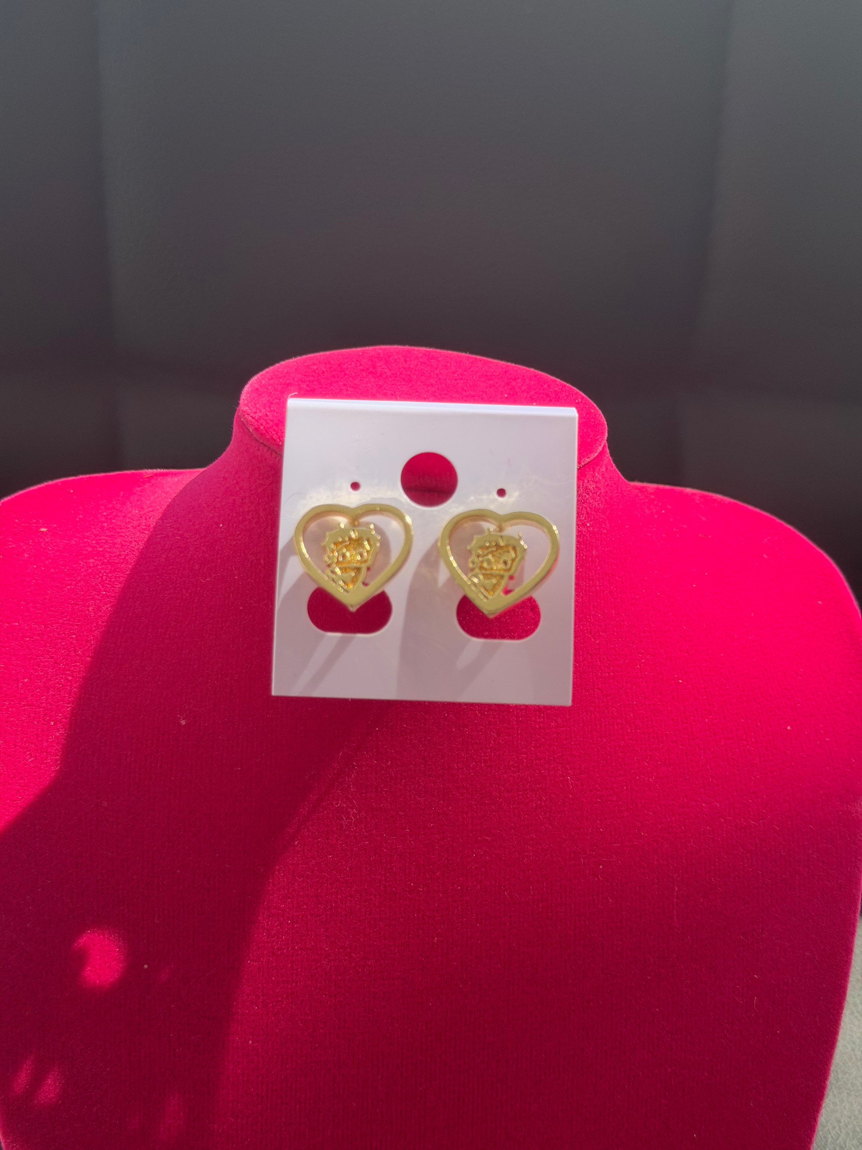 💕 Betty Boop Heart Earrings 💕